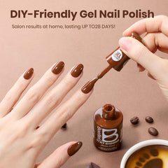 Beetles Gel Polish bottle next to ruler showing 15ml size for many manicures benefit