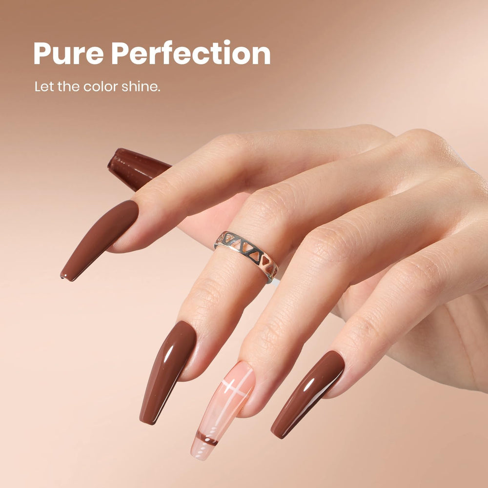 Beetles Gel Polish applied on nails curing under lamp showing durable shine benefit