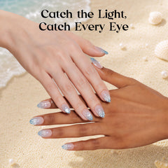 Beetles Gel Polish motion cat-eye finish reflecting light for shimmer