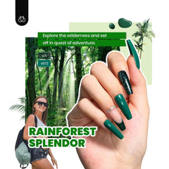 beetles nail art in use showing painted nails cured under lamp for durable finish