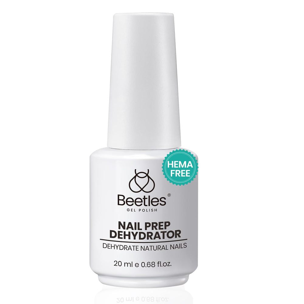 Beetles Nail Dehydrator front bottle showing label and volume benefits adhesion
