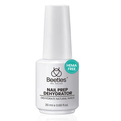 Beetles Nail Dehydrator front bottle showing label and volume benefits adhesion