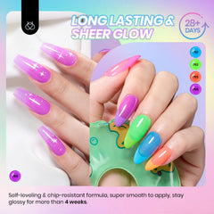 Beetles nail in use showing manicure result and long-lasting glossy finish