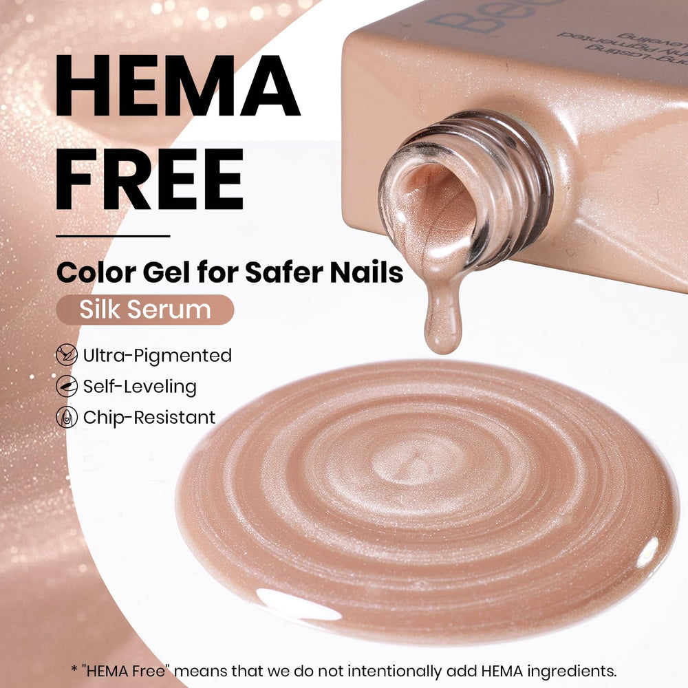 beetles painted nails on hand lifestyle showing subtle nude glassy finish benefit natural elegance