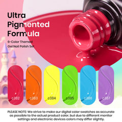 beetles swatch row of six neon shades highlighting color payoff