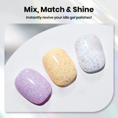 beetles on model nails lifestyle shot showing finished manicure benefit salon-quality look