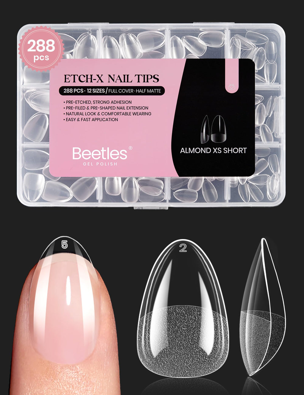 beetles front packaging showing clear full-cover tips and quantity benefit organization