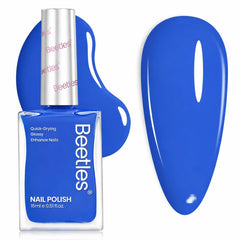 beetles Paulina front bottle showing blue shimmer and quick-dry benefit