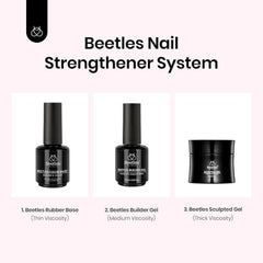 Beetles before and after nails demonstrating added strength and smoother surface benefit