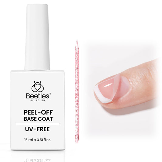 beetles gel polish front packaging showing bottle and cap, convenient travel-friendly size