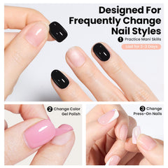 beetles gel polish texture closeup showing clear peelable film for easy removal