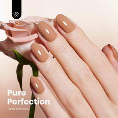 Beetles gel polish brush stroke showing smooth texture and even coverage