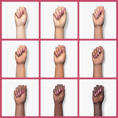 Beetles Gel Polish on polished nails front view showing long-lasting high-gloss effect