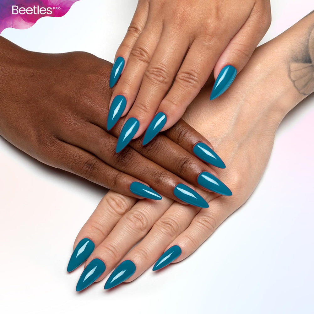 beetles Gel Polish swatch wheel showing color range and opacity for design planning