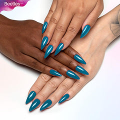 beetles Gel Polish swatch wheel showing color range and opacity for design planning