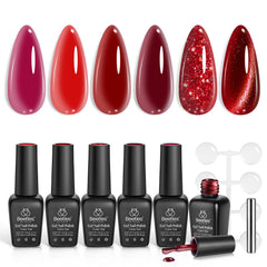beetles front packaging shows full six-color red gel set and magnet benefit