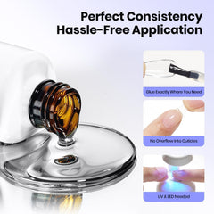 Beetles gel used to secure rhinestones showing precise decorative hold
