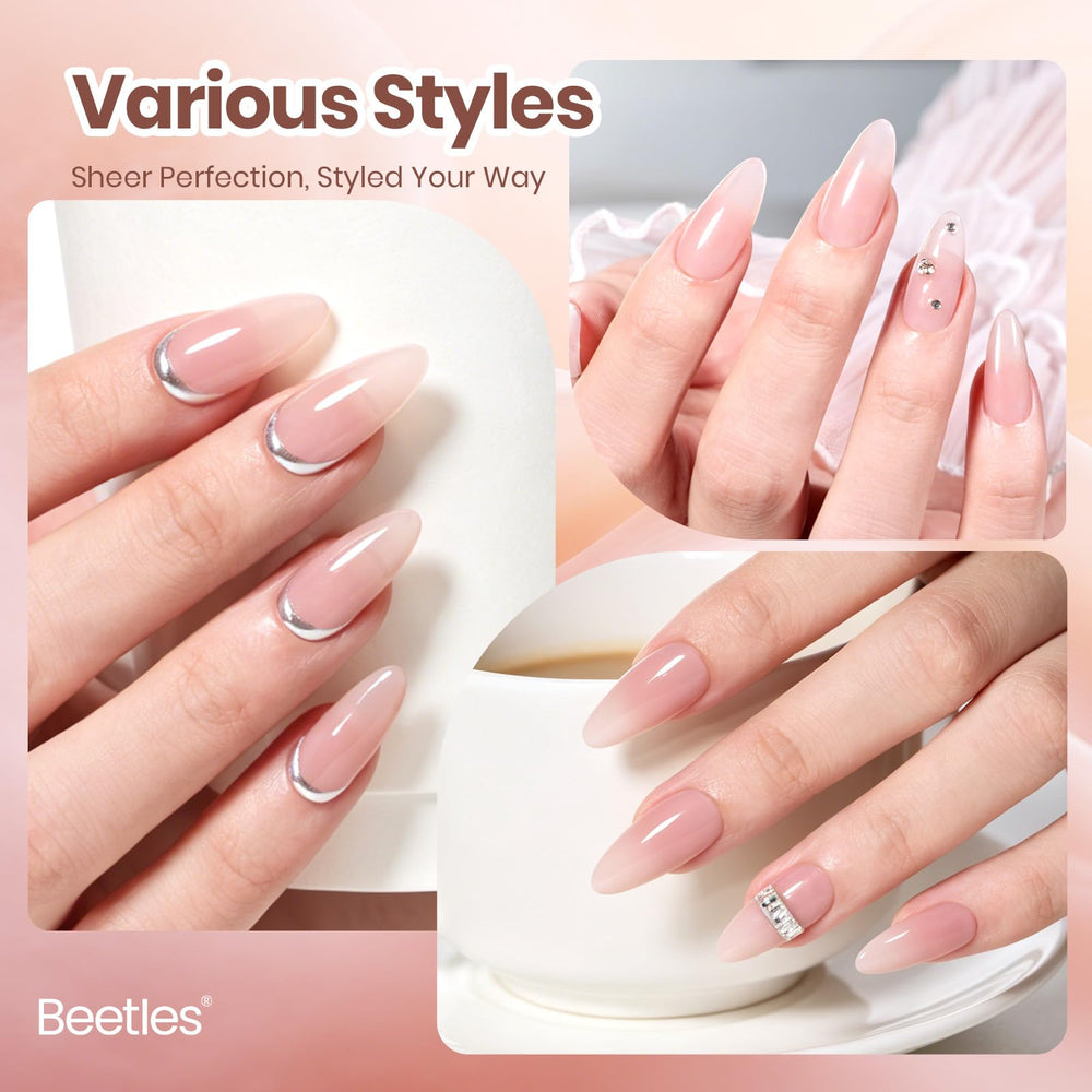 Beetles texture close-up highlighting creamy jelly finish and even coverage