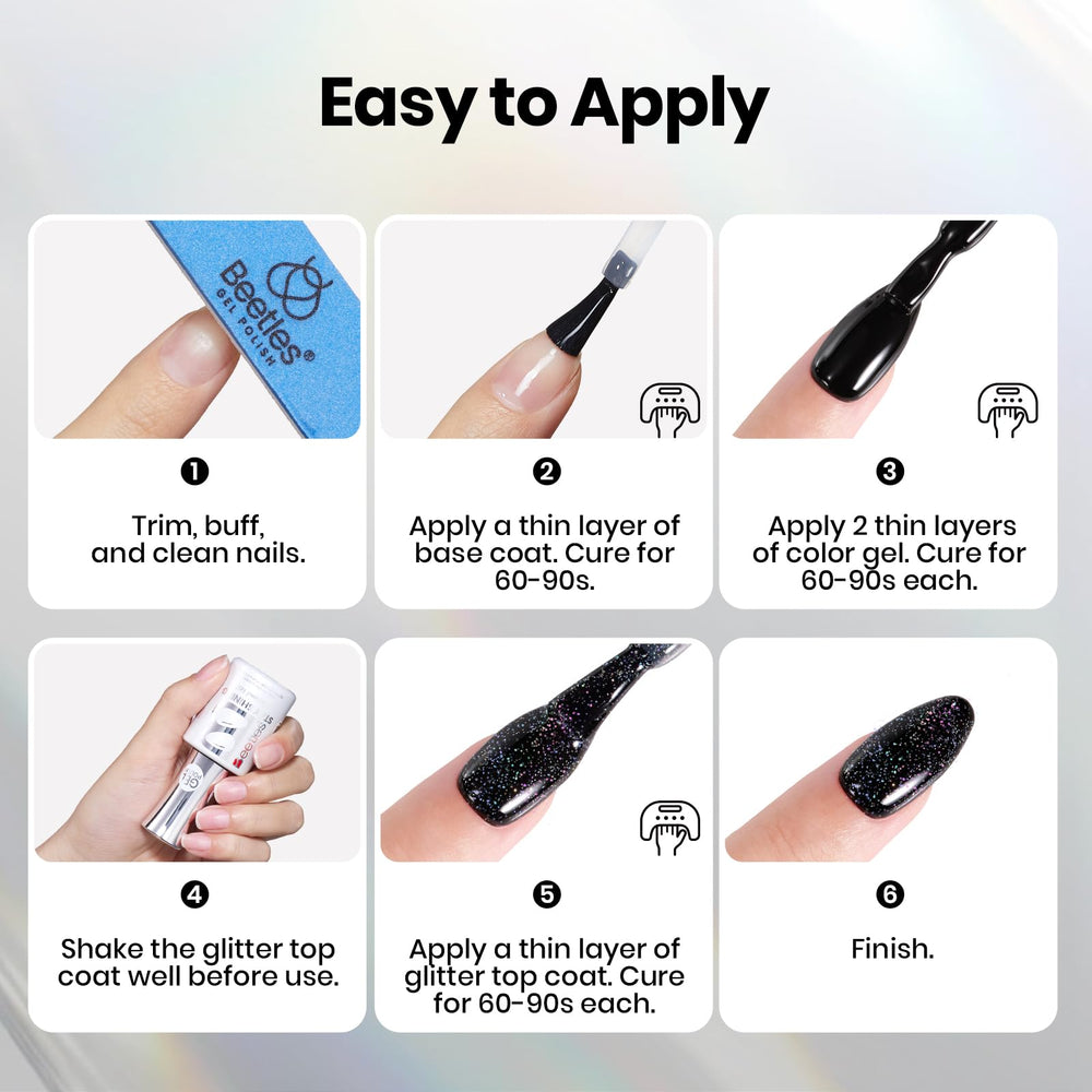 beetles application in salon showing curing under lamp benefit professional-grade finish
