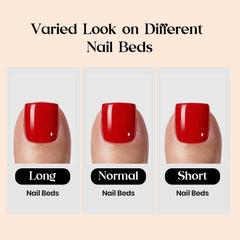 beetles nails next to ruler illustrating thin 0.4mm edge strength