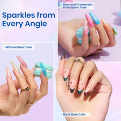 beetles Gel Polish swatch row displays all six colors for selection