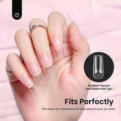 beetles gel polish side profile of tip fitting natural nail edge comfortably