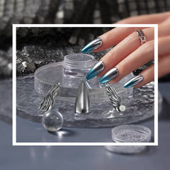 Beetles Gel Polish lifestyle manicure shot demonstrating salon-quality metallic nails
