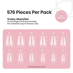 beetles gel polish twelve sizes arrayed to show fit options for every finger benefit