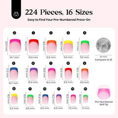 Beetles numbered size labels 0–15 shown to help find the perfect fit