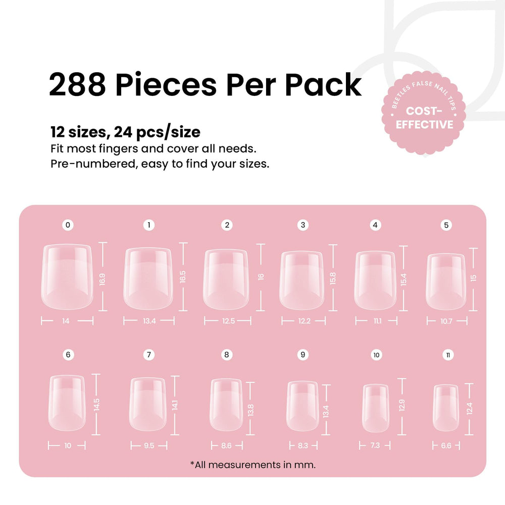 beetles display of 12 sizes arranged for precise fitting per finger