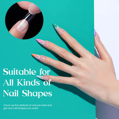 Beetles numbered sizing display with 10 sizes visible for precise nail matching