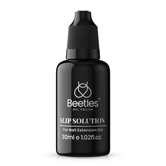 Beetles slip solution front bottle showing label and 30ml size benefit of clarity