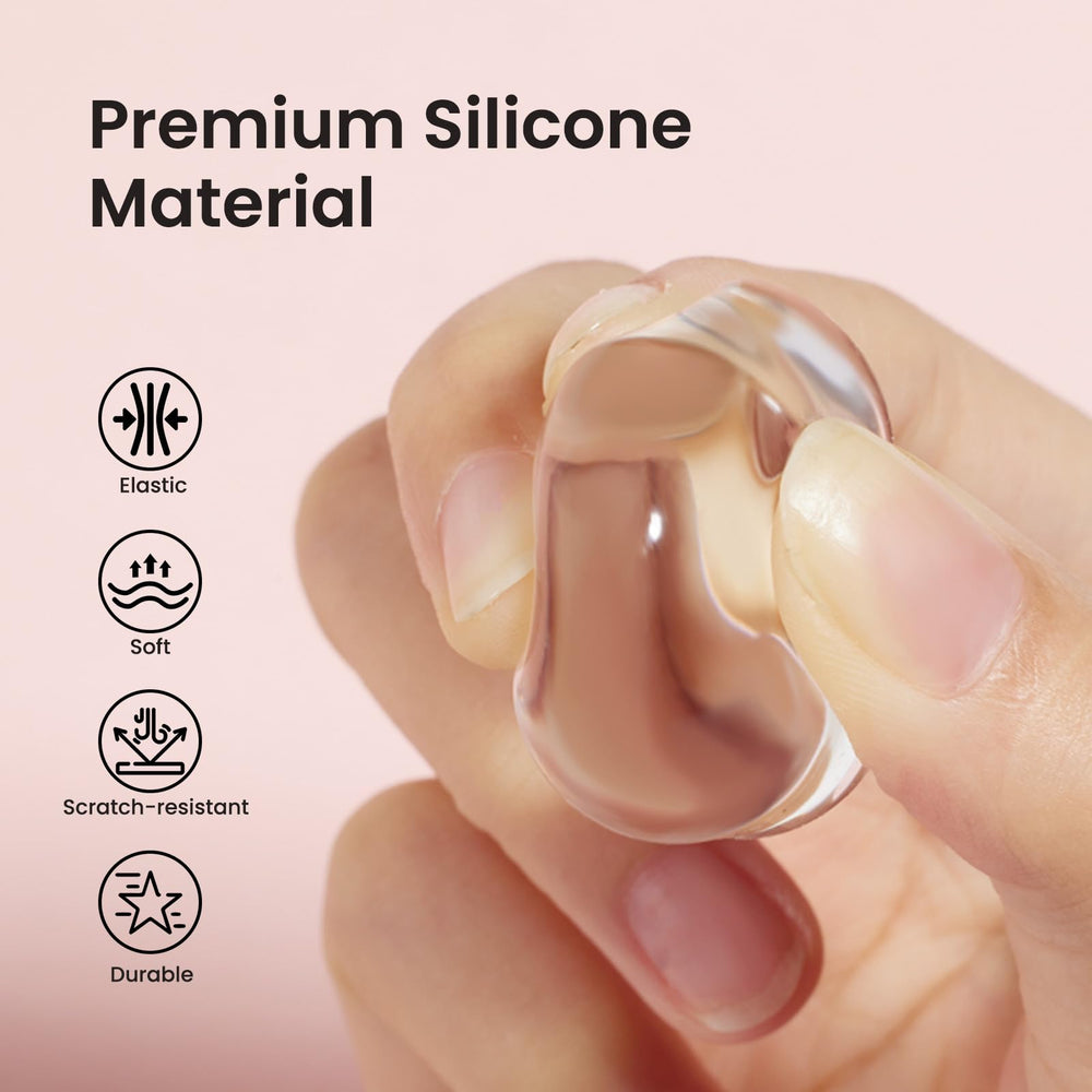 Beetles stampers creating a French tip on a nail for quick professional results