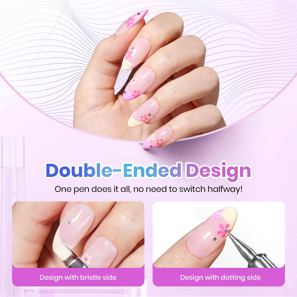 Beetles Gel Polish stickers and rhinestones contents for quick, decorative finishes