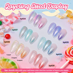 beetles swatch palette showing six pastel shades for quick color selection