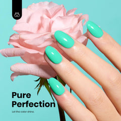 Beetles Gel Polish brush stroke close-up showing smooth self-leveling texture and shine