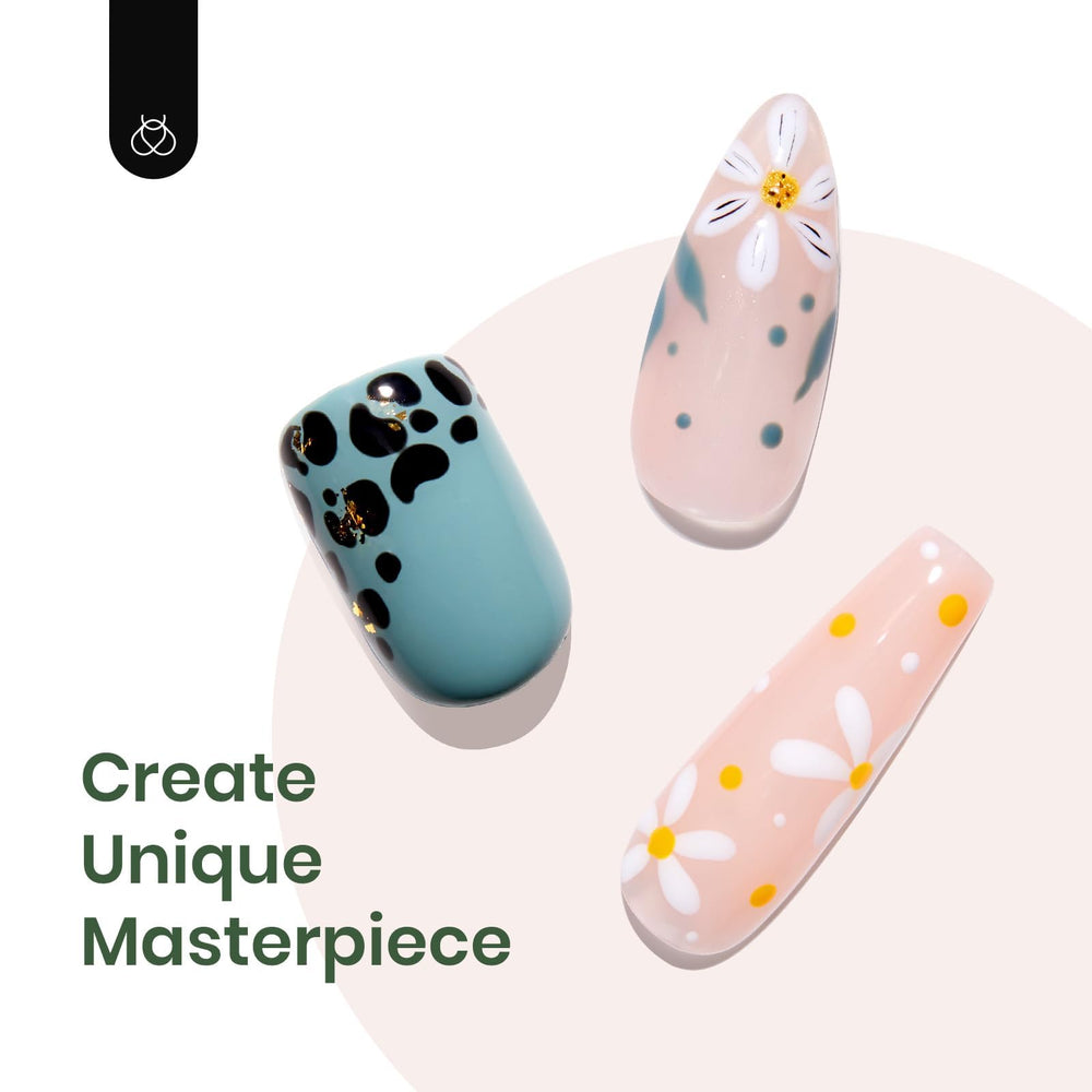 beetles glossy nail swatch showing high-shine durability benefit