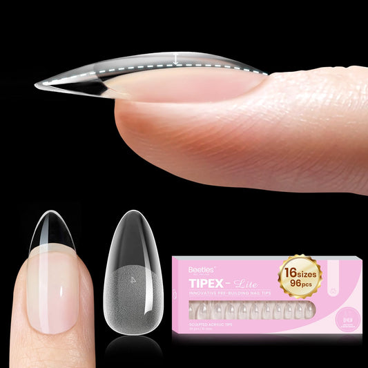 beetles Gel Polish front packaging showing full tip set and sizes, clear organization benefit