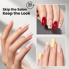 beetles Gel Polish close-up of a single tip highlighting smooth surface