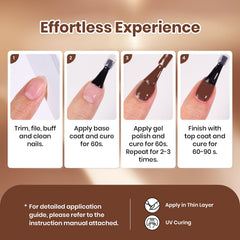 Beetles Gel Polish set next to ruler and accessories showing size and complete contents
