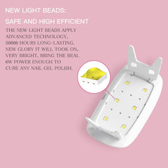 Beetles Gel Polish toe positioned in lamp illustrating sufficient space for toenail curing