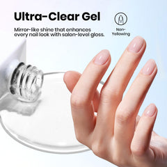 Beetles Gel Polish next to a hand for scale showing generous 15ml bottles