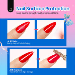 beetles glossy gel texture close-up showing mirror-like shine benefit