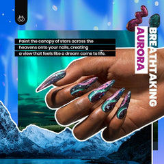 beetles topcoat range displaying glossy matte and holographic benefits