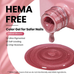 beetles brush stroke of pink cat eye polish showing smooth application and glossy effect