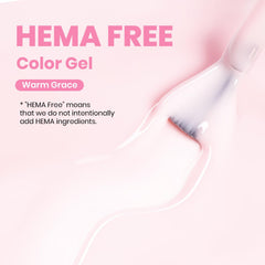 Beetles Gel Polish brush stroke displaying smooth application and buildable translucency benefit