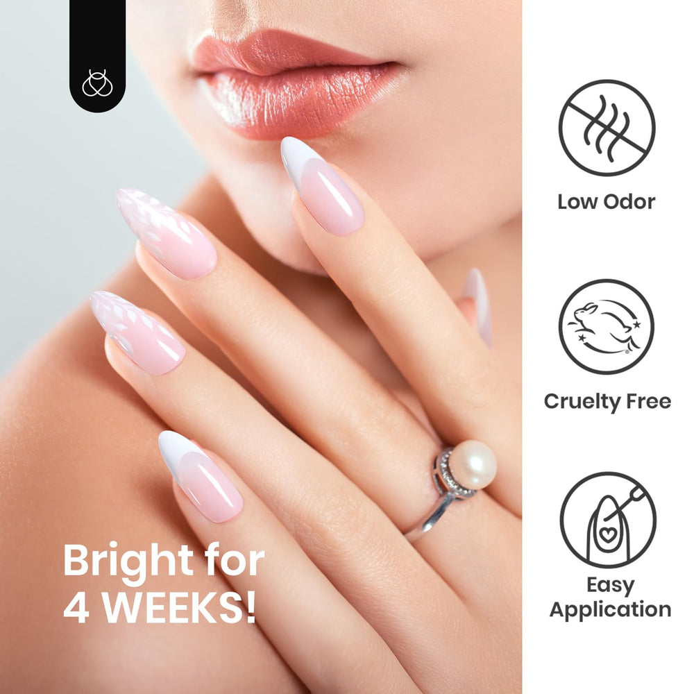 beetles gel polish in salon setting showing professional manicure results