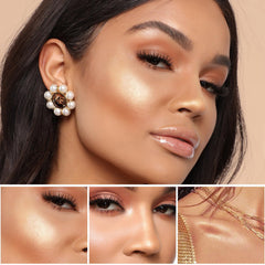 BEFIVECOK highlight on bridge of nose for subtle refined glow