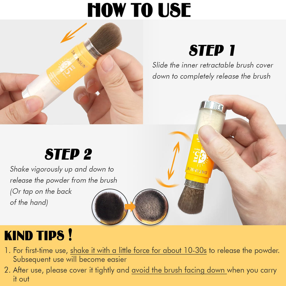 BEFIVECOK brush on hairline and scalp protecting sensitive areas from sun