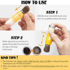BEFIVECOK brush on hairline and scalp protecting sensitive areas from sun